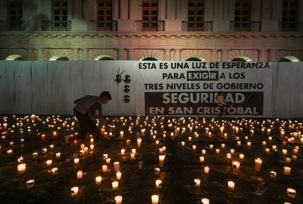 Murders On Journalists Continues In Mexico Candlelight vigil at the March 31 Square following the national meeting of journalists against violence against journalists in Mexico, in San Cristobal de las Casas. Yesterday, Friday March 4, a Mexican crime reporter has been killed in the central Mexican state of Zacatecas, becoming the seventh killed in the country so far this year. On Saturday, March 5, 2022, in San Cristobal de las Casas, Chiapas, Mexico. San Cristobal de las Casas Mexico  Copyright: xArturxWidakx originalFilename: widak-murderso220305_np8Bc.jpg