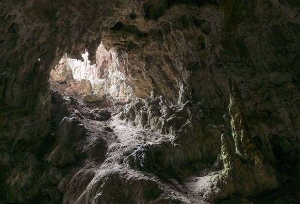 Rancho Nuevo Caves View inside the Rancho Nuevo cave, one of the many caves in the mountains around the city of San Cristobal de las Casas, just off federal highway 190 towards Comitan. The cave was discovered by Vicente Kramsky in 1947 and has a total length of 10.2 km and a depth of 550 meters. The Rancho Nuevo Cave has a path that extends 750 meters into the interior and is illuminated by various colors. On Sunday, March 6, 2022, in Rancho Nuevo Ecotourism Park, San Cristobal de las Casas, Chiapas, Mexico. San Cristobal de las Casas Mexico  Copyright: xArturxWidakx originalFilename: widak-ranchonu220306_nplEa.jpg