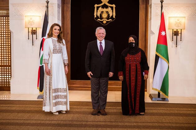 Bilder des Jahres 2022, Entertainment 03 März Entertainment Themen der Woche KW10 Entertainment Bilder des Tages 07-03-2022 Jordan King Abdullah II and Queen Rania hosting a group of women from across Jordan over lunch in celebration of International Women’s Day, Amman, Jordan.  Copyright: xPPEx