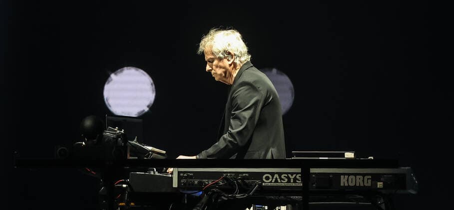 Concert by Genesis, @ Mercedes Arena, Berlin Genesis, vocals Phil Collins keyboard Tony Banks bass, guitar Mike Rutherford drums live Nicholas Nic Collins