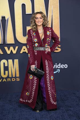 American country music singer songwriter Lainey Wilson arrives for the 2022 Academy of Country Music Awards at Allegiant Stadium in Las Vegas, Nevada on Monday, March 7, 2022.  LAV20220307009 JAMESxATOA