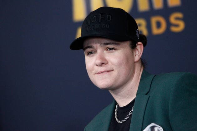 Country singer Lily Rose arrives for the 2022 Academy of Country Music Awards at Allegiant Stadium in Las Vegas, Nevada on Monday, March 7, 2022.  LAV20220307029 JAMESxATOA