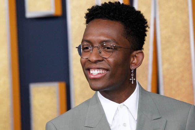 Country singer BRELAND arrives for the 2022 Academy of Country Music Awards at Allegiant Stadium in Las Vegas, Nevada on Monday, March 7, 2022.  LAV20220307031 JAMESxATOA