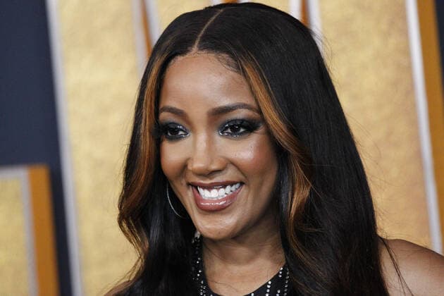 Country singer Mickey Guyton arrives for the 2022 Academy of Country Music Awards at Allegiant Stadium in Las Vegas, Nevada on Monday, March 7, 2022.  LAV20220307089 JAMESxATOA