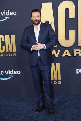 Country artist Chris Young arrives for the 2022 Academy of Country Music Awards at Allegiant Stadium in Las Vegas, Nevada on Monday, March 7, 2022.  LAV20220307052 JAMESxATOA