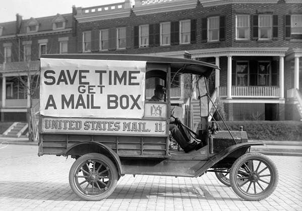 Early 1900s United States Post office mail truck 1062_05_l_-7262-