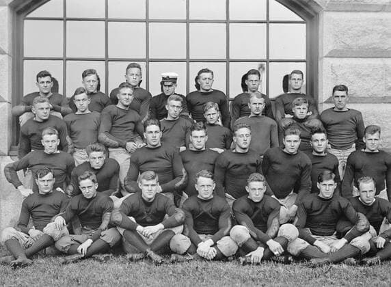 Naval Academy football team group photo ca. 1913 1062_05_l_-7844-