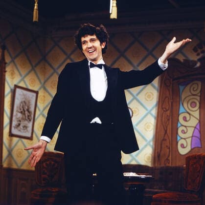 BÜHNE FREI FÜR KOLOWITZ Bühne frei für Kolowitz, ZDF Fernsehfilm, Komödie, 1980, Regie: Ralf Gregan, Szene: Ilja Richter als David Kolowitz. Buehne frei fuer Kolowitz, TV film comedy, 1980, directed by Ralf Gregan, scene: Ilja Richter as David Kolowitz, Deutschland Copyright: kpa UnitedArchives55008103 EDITORIAL USE ONLY