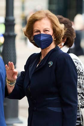 09-03-2022 Madrid Queen Sofia arriving for a meeting with the board of trustees of the Reina Sofia highschool of music in Madrid. No Spain Â  Copyright: xPPEx