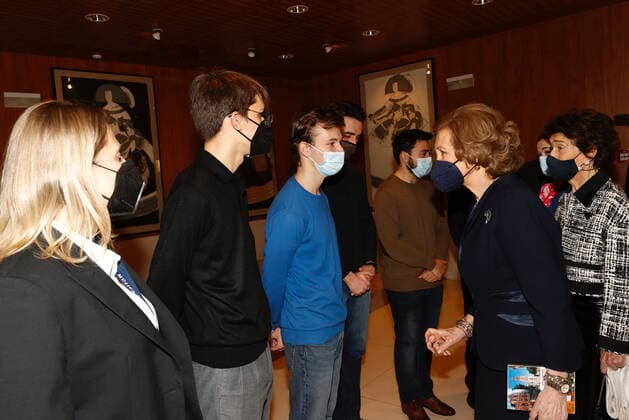 09-03-2022 Madrid Queen Sofia attend a meeting with the board of trustees of the Reina Sofia highschool of music in Madrid. Â  Copyright: xPPEx