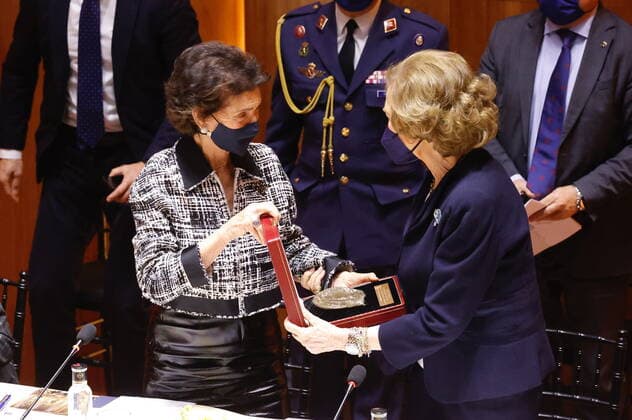 09-03-2022 Madrid Queen Sofia attend a meeting with the board of trustees of the Reina Sofia highschool of music in Madrid. Â  Copyright: xPPEx