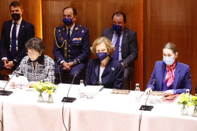 09-03-2022 Madrid Queen Sofia attend a meeting with the board of trustees of the Reina Sofia highschool of music in Madrid. Â  Copyright: xPPEx