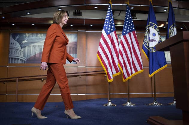 Speaker of the House Nancy Pelosi, D-CA, speaks during her weekly press conference at the US Capitol in Washington, DC on Wednesday, March 9, 2022.  WAP20220309771 BONNIExCASH
