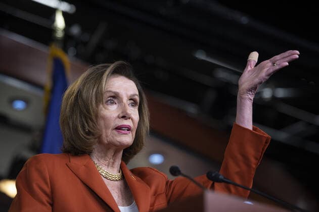 Speaker of the House Nancy Pelosi, D-CA, speaks during her weekly press conference at the US Capitol in Washington, DC on Wednesday, March 9, 2022.  WAP20220309780 BONNIExCASH