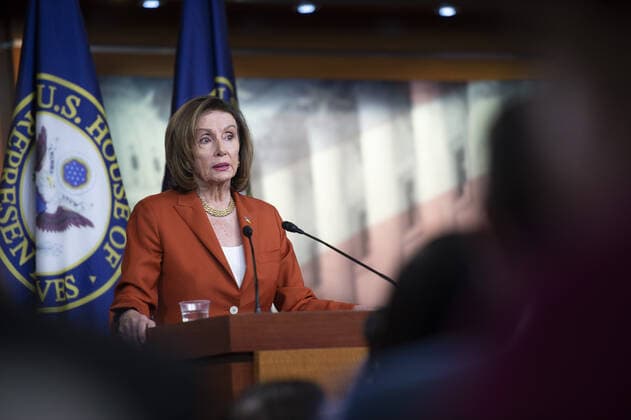 Speaker of the House Nancy Pelosi, D-CA, speaks during her weekly press conference at the US Capitol in Washington, DC on Wednesday, March 9, 2022.  WAP20220309781 BONNIExCASH