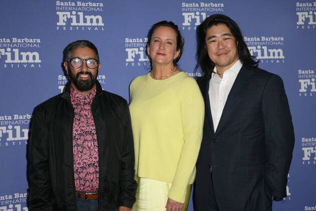 March 9, 2022, Santa Barbara, CA, USA: Nabin Laskar, Heather Kessinger, and Chevy Chen attends the Cinema Vanguard Award ceremony honoring Benedict Cumberbatch during the 2022 Santa Barbara International Film Festival at The Arlington Theatre on March 09, 2022 in Santa Barbara, California. Santa Barbara USA - ZUMAs181 20220309_zea_s181_035 Copyright: xImagespacex