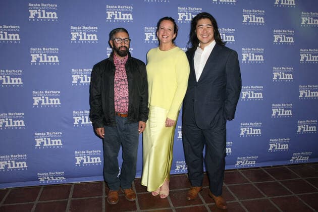 March 9, 2022, Santa Barbara, CA, USA: Nabin Laskar, Heather Kessinger, and Chevy Chen attends the Cinema Vanguard Award ceremony honoring Benedict Cumberbatch during the 2022 Santa Barbara International Film Festival at The Arlington Theatre on March 09, 2022 in Santa Barbara, California. Santa Barbara USA - ZUMAs181 20220309_zea_s181_034 Copyright: xImagespacex