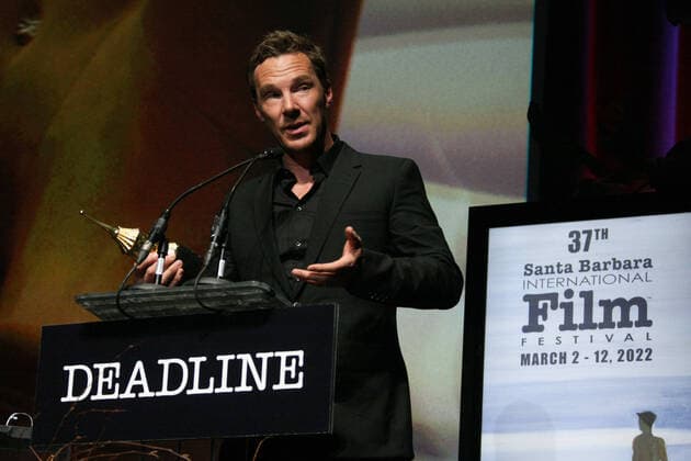 March 9, 2022, Santa Barbara, CA, USA: Benedict Cumberbatch seen onstage during the Cinema Vanguard Award ceremony honoring Benedict Cumberbatch during the 2022 Santa Barbara International Film Festival at The Arlington Theatre on March 09, 2022 in Santa Barbara, California. Santa Barbara USA - ZUMAs181 20220309_zea_s181_068 Copyright: xImagespacex