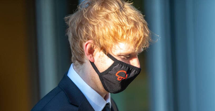 Entertainment Themen der Woche KW10 Entertainment Bilder des Tages Ed Sheeran Copy-Right-Prozess im High Court in London March 10, 2022, London, England, United Kingdom: ED SHEERAN is seen leaving the Rolls Building after the fifth day of High Court trial over the copyright of his hit song Shape Of You. London United Kingdom - ZUMAs262 20220310_zip_s262_044 Copyright: xTayfunxSalcix