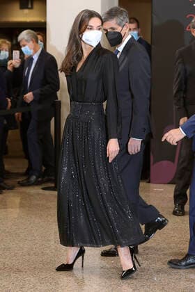 Spain s Queen Letizia upon her arrival at XX In memoriam concert in tribute to 11-M terrorism s victims at National Auditory in Madrid, Spain, 10 March 2022. Spain s Queen Letizia attends a concert in tribute to terrorism s victims !ACHTUNG: NUR REDAKTIONELLE NUTZUNG!  Copyright: xKikoxHuescax(es-ES)x GRAF5569 20220310-ebf2de71b63ca6afafb437cda39e6f8ec167c500005