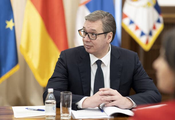 Aleksandar Vucic, President of the Republic of Serbia, Aleksandar Vucic Belgrade, 11 03 2022 Belgrade Serbia Copyright: xThomasxImox