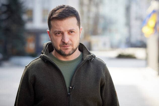 News Themen der Woche KW10 News Bilder des Tages KYIV, UKRAINE - MARCH 11, 2022 - President of Ukraine Volodymyr Zelenskyy is pictured during his regular address to the nation, Kyiv, capital of Ukraine. The head of state said that we had already reached a strategic turning point and were moving towards our victory. The custom-size photo is courtesy of the press service of the Office of the President of Ukraine. Address of Ukrainian President Volodymyr Zelenskyy  Copyright: xUKRINFORMx