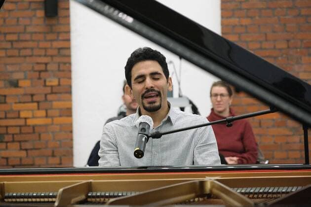 011 03 2022 Gießhaus of the University of Kassel concert Aeham Ahmad The pianist from the ruins emspor, DFL regulations prohibit any use of photographs as image sequences and or quasi video KH