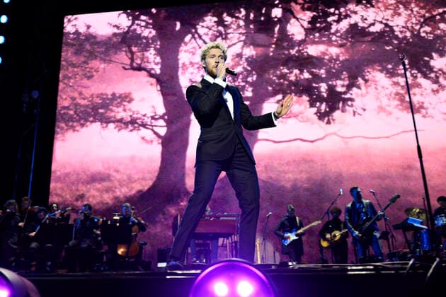 Christopher during Together for Ukraine concert at Raadhuspladsen on Saturday 12 March 2022 TV 2 and DR have joined forces for a support concert for the victims in Ukraine where the victims of the war, Copenhagen Denmark  Copyright: PhilipxDavali PhilipxDavalix COP10246 spdk20220312-235925-L