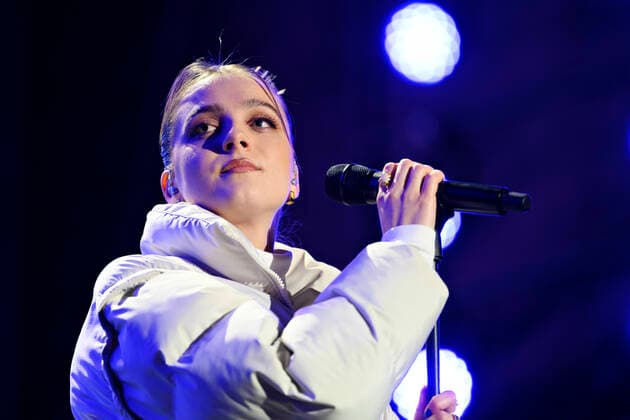 Ida Laurberg during Together for Ukraine concert at Raadhuspladsen Saturday 12 March 2022 TV 2 and DR have joined forces for a support concert for the victims in Ukraine where the victims of the war, Copenhagen Denmark  Copyright: PhilipxDavali PhilipxDavalix COP10246 spdk20220313-000002-L
