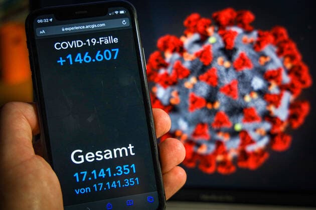 Coronavirus in Germany Covid 19 Robert Koch Institute Dashboard 13 03 2022 Robert Koch Institute 7 days Incidence 1526.8 7 days Number of cases 1 269 628 COVID 19 Cases 17 141 351 Addition by 146 607 compared to previous day COVID 19 Deaths 125 571 Addition by 50 compared to previous day