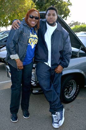 LOS ANGELES, CA - MARCH 13: Glasses Malone, Koi Sojer on location at Glasses Malone and LA Giantz music video Menaces II Society shoot at Hollydale Regional Park on March 13, 2022 in South Gate, California. Copyright: xKoixSojer Snap NxUxPhotos MediaPunchx