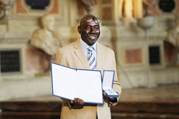Award of the Bavarian Order of Merit by the Bavarian Minister President Dr Markus Söder Isaak Cisse, Munich Bavaria Germany Antiquarium of the Residence