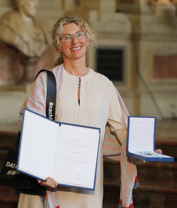 Award of the Bavarian Order of Merit by the Bavarian Minister President Dr Markus Söder Juliana Daum, Munich Bavaria Germany Antiquarium of the Residence