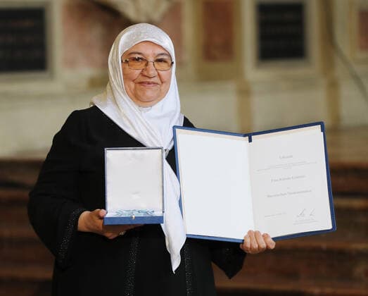 Award of the Bavarian Order of Merit by the Bavarian Minister President Dr Markus Söder Kamele Erdemir, Munich Bavaria Germany Antiquarium of the Residenz
