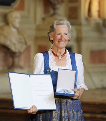 Award of the Bavarian Order of Merit by the Bavarian Minister President Dr Markus Söder Marianne Hinterbrandner, Munich Bavaria Germany Antiquarium of the Residenz