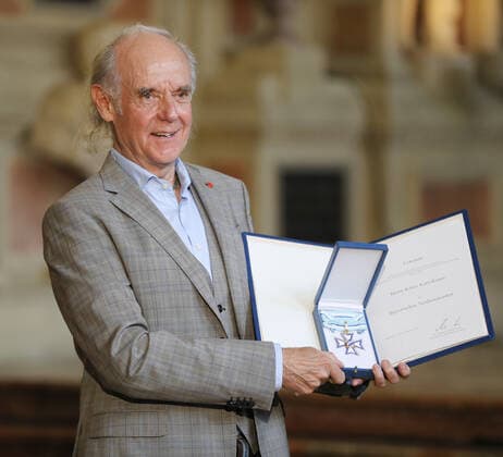 Award of the Bavarian Order of Merit by the Bavarian Minister President Dr Markus Söder Klaus Karl Kraus, Munich Bavaria Germany Antiquarium of the Residence