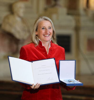 Award of the Bavarian Order of Merit by the Bavarian Minister President Dr Markus Söder Evelyn Meining, Munich Bavaria Germany Antiquarium of the Residenz
