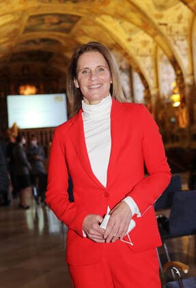 Award of the Bavarian Order of Merit by the Bavarian Minister President Dr Markus Söder Katrin Müller Hohenstein, Munich Bavaria Germany Antiquarium of the Residenz