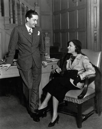 Gloria Swanson, Irving Thalberg, circa 1934. File Reference 34145-501THA  Copyright: xCinemaxLegacyxCollection ThexHollywoodxArchivex 34145-501THA