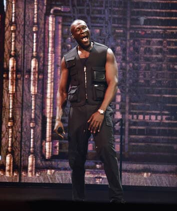 Grime superstar Stormzy performing at the First Direct Arena in Leeds, United Kingdom on his rescheduled Heavy Is The Head UK Arena Tour. Featuring: Stormzy Where: Leeds, United Kingdom When: 16 Mar 2022 Credit: Graham Finney Cover Images Copyright: xGrahamxFinneyx xCoverxImagesx 51295295 EDITORIAL USE ONLY. NOT FOR USE BY NEWSPAPERS BASED IN THE UK.