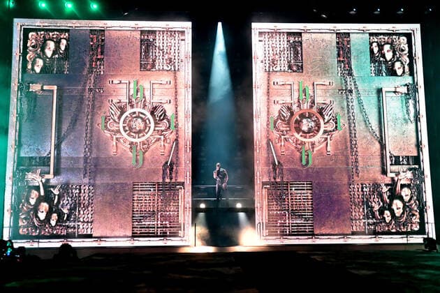 Grime superstar Stormzy performing at the First Direct Arena in Leeds, United Kingdom on his rescheduled Heavy Is The Head UK Arena Tour. Featuring: Stormzy Where: Leeds, United Kingdom When: 16 Mar 2022 Credit: Graham Finney Cover Images Copyright: xGrahamxFinneyx xCoverxImagesx 51295286 EDITORIAL USE ONLY. NOT FOR USE BY NEWSPAPERS BASED IN THE UK.
