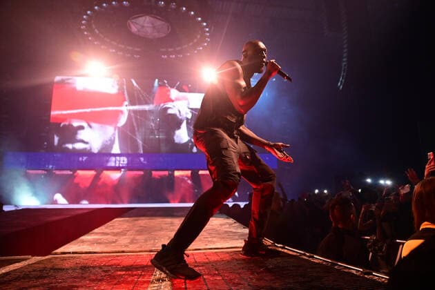 Grime superstar Stormzy performing at the First Direct Arena in Leeds, United Kingdom on his rescheduled Heavy Is The Head UK Arena Tour. Featuring: Stormzy Where: Leeds, United Kingdom When: 16 Mar 2022 Credit: Graham Finney Cover Images Copyright: xGrahamxFinneyx xCoverxImagesx 51295277 EDITORIAL USE ONLY. NOT FOR USE BY NEWSPAPERS BASED IN THE UK.