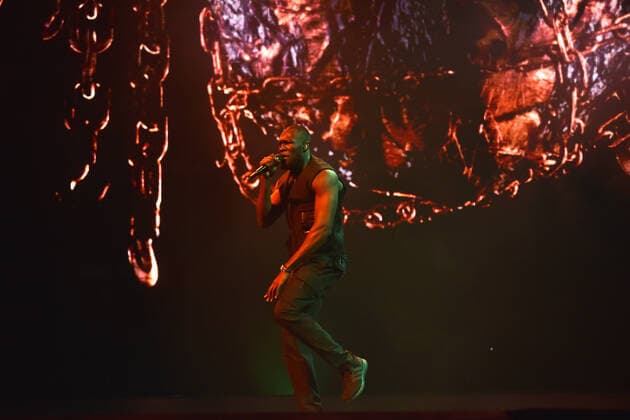 Grime superstar Stormzy performing at the First Direct Arena in Leeds, United Kingdom on his rescheduled Heavy Is The Head UK Arena Tour. Featuring: Stormzy Where: Leeds, United Kingdom When: 16 Mar 2022 Credit: Graham Finney Cover Images Copyright: xGrahamxFinneyx xCoverxImagesx 51295266 EDITORIAL USE ONLY. NOT FOR USE BY NEWSPAPERS BASED IN THE UK.