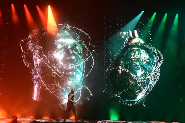 Grime superstar Stormzy performing at the First Direct Arena in Leeds, United Kingdom on his rescheduled Heavy Is The Head UK Arena Tour. Featuring: Stormzy Where: Leeds, United Kingdom When: 16 Mar 2022 Credit: Graham Finney Cover Images Copyright: xGrahamxFinneyx xCoverxImagesx 51295268 EDITORIAL USE ONLY. NOT FOR USE BY NEWSPAPERS BASED IN THE UK.