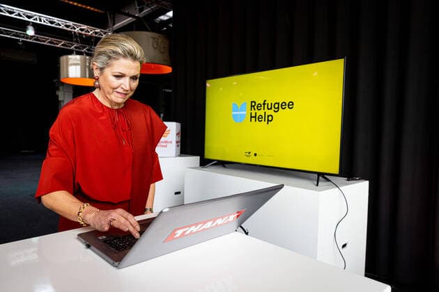 Bilder des Jahres 2022, Entertainment 03 März Entertainment Themen der Woche KW11 Entertainment Bilder des Tages 18-03-2022 Rijswijk Queen Maxima attend the launch of the website www.refugeehelp.nl in the registration location Haaglanden for refugees from Ukraine in the Broodfabriek in Rijswijk. Â  Copyright: xPPEx