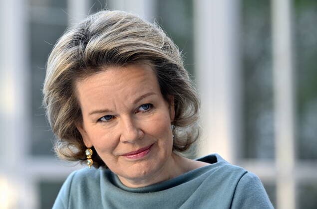 Entertainment Themen der Woche KW11 Entertainment Bilder des Tages Queen Mathilde of Belgium pictured during a meeting with several women on the position of women in the society, on the occasion of international women day (last March 8th) in Hasselt, Friday 18 March 2022.  ERICxLALMAND 22776392