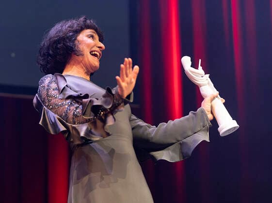 This years honorary Bodil goes to Susanne Bier The Bodil Prizes 2022 will be awarded at the Folketeatret in Copenhagen, Saturday 19 March 2022, Copenhagen Denmark  Copyright: fotograf@clausbech.dk ClausxBechx COP10274 spdk20220319-232715-L