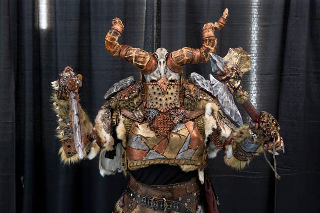 March 19, 2022, TORONTO, ON, CAN: Christina wears a costume from a character of her own making, at Toronto Comicon on Saturday, March 19, 2022. The event returns for the first time since 2019 due to COVID-19 restrictions. TORONTO CAN  - ZUMAc35_ 20220319_zaf_c35_087 Copyright: xChrisxYoungx