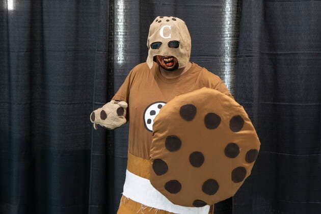 March 19, 2022, TORONTO, ON, CAN: Shawn cosplays as Cookie Crime Fighter at Toronto Comicon on Saturday , March 19, 2022. The event returns for the first time since 2019 due to COVID-19 restrictions. TORONTO CAN  - ZUMAc35_ 20220319_zaf_c35_088 Copyright: xChrisxYoungx
