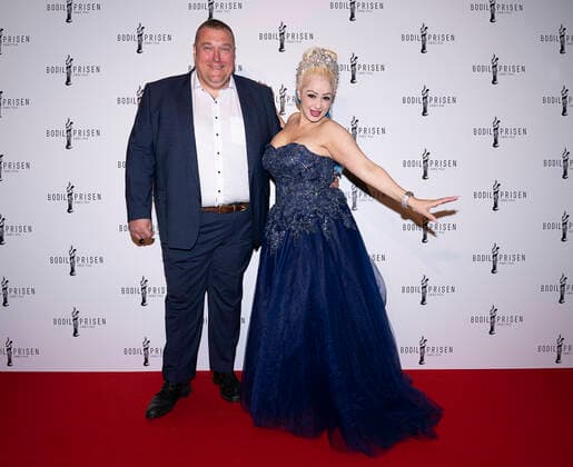 Amin Jensen on the red carpet The Bodil Prizes 2022 will be awarded at the Folketeatret in Copenhagen, Saturday 19 March 2022, Copenhagen Denmark  Copyright: fotograf@clausbech.dk ClausxBechx COP10274 spdk20220320-104004-L